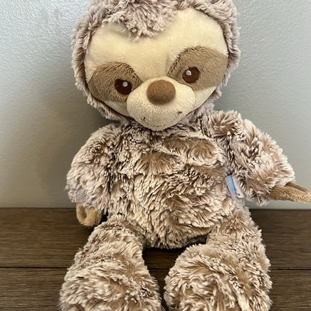 Ebba Sloth Plush Stuffed Animal Tan Cream Soft Fur Aurora World Toy
